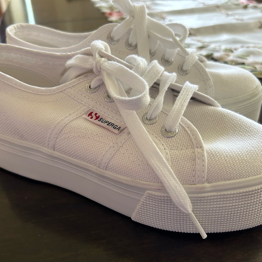 white platform lace up shoes